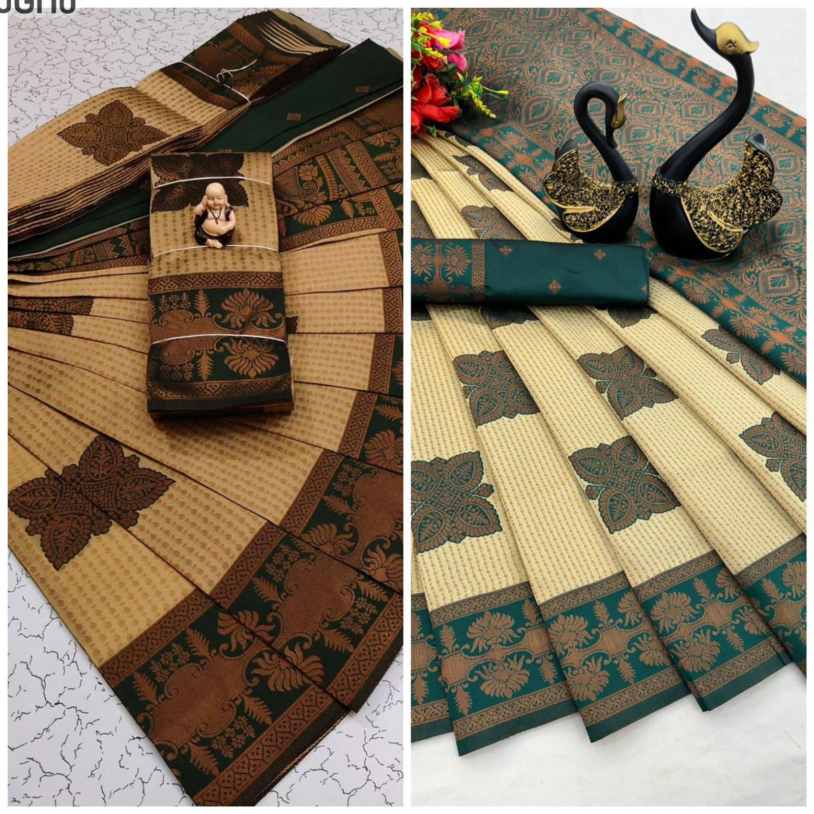 SF 665 Copper Zari Tissue Kanchi Designer Sarees Wholesale Price In Surat
